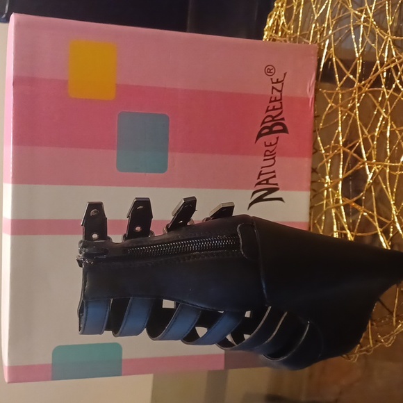 Designer Nature Breeze Black Platform shoes, Sizes: 8.5 & 9 - Picture 2 of 4